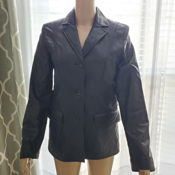 Kenneth Cole Leather Jacket - Picture 2 of 12